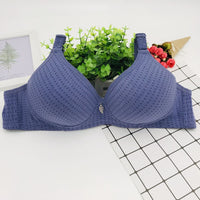 Bamboo Charcoal Cup Cotton Bra 3 Breasted Without Steel Ring