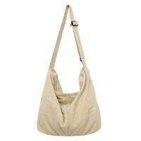 Corduroy Shoulder Crossbody Bag Spacious Casual And Minimalist