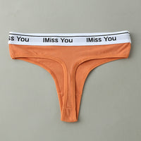 Thong Women's Cotton Seamless Low-rise Women's T Pants Sexy