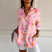 Long Sleeve Beach Travel Printed Shirt