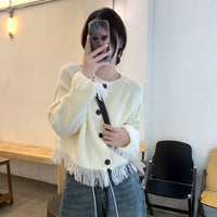 Tassel Knitted Sweater Cardigan Coat