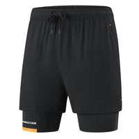 Shorts Autumn Fake Two Pieces Ice Silk Quick-drying Leisure Sports Running
