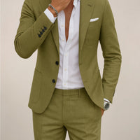 Two-piece Digital Printing Suit With Two Buttons Suit