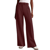 Casual Straight-Leg Business Suit Pants For Women