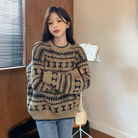 Women's Sweater Retro Lazy Style Trendy Anti-aging Slimming Temperament