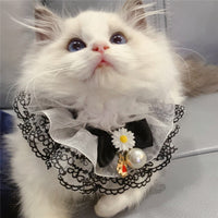 Black Little Fairy Pet Slobber Lace Scarf