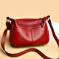 Genuine Leather Simple Shoulder Messenger Bag