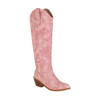 Western Cowboy Embroidered High-Heel Boots