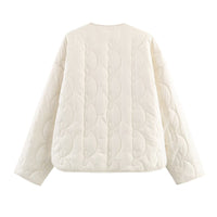Temperament Women's Bow Quilted Coat