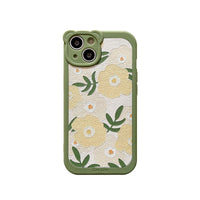 Japanese And Korean Elegant Flower Bear Embossed Mobile Phone Case
