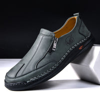 Mens Lace-up Leather Outdoor Casual Shoes