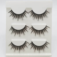 Three Pairs Of 3D Eyelash Natural Thick Multi-layer