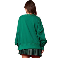 Christmas-themed Double-decorated Sequin Crewneck Hoodie
