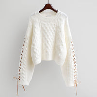 Western Style Pullover Lazy Sweater For Women