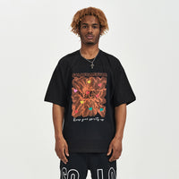 Fashion Digital Printing Short-sleeved T-shirt Men