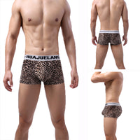 Men's Fashion Leopard Print Low Waist Briefs