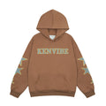 Men's Autumn And Winter High Street Fashion Design Five-pointed Star Fleece-lined Pullover