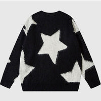 XINGX Loose Sweater Autumn Long Sleeve Round Neck Couple Knitted Top
