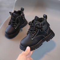 Baby Soft Bottom Short Boots High-top With Velvet Thickening Thermal Cotton Shoes