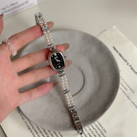 Women's Oval Disk Simple Fashion Pearl Watch