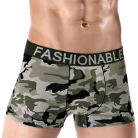 High-end Men's Cotton Camouflage Printing Boxer Briefs