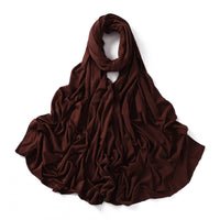 56 Colors Solid Color Modal Scarf Small Size Monochrome Jersey Veil Mercerized Cotton Scarf