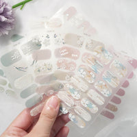 Spring Three-dimensional Relief Nail Stickers 3D Baking-free Waterproof Wholesale
