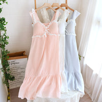 Solid Color Slip Nightdress Women's Casual Cool
