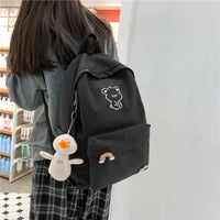 Junior High School Students Korean Version Of The Wild Backpack Female High School Students Ins Backpack