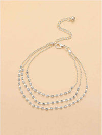 Personalized Diamond Claw Chain Multi-layered All-matching Anklet
