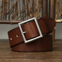 Handmade First Layer Pure Cattlehide Belt For Men