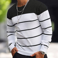 Men's Knitted Fashion Crew Casual Sweatshirt
