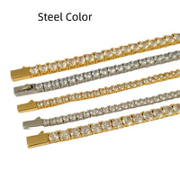 Stainless Steel Titanium Steel Zircon Bracelet