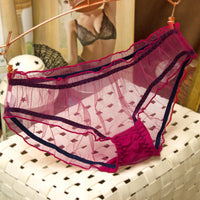 Mesh Panties Women's Low Waist Ultra-thin Sheer Briefs