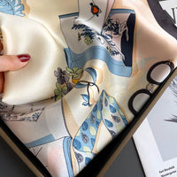 Square Scarf Women's Spring Mulberry Silk Scarf Scarf Scarf