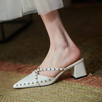 Chunky-Heel Summer Style For A Slimmer Foot Made From Genuine Leather