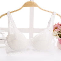 Thin Breathable Plus Size Lace Push Up Adjusting Bra