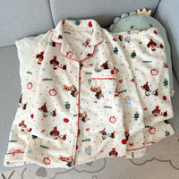 Thickened Coral Fleece Pajamas For Women