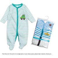 Baby Bodysuit Long Sleeve Zipper Wrapped Hip Hopper Creeper