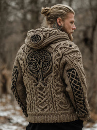 AutumnWinter Hooded Knitwear 3D Digital Print Unisex Crew-Neck Pullover Sweater For Men And Women