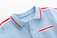 Children's New Handsome Short-sleeved Cotton Rompers