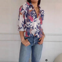 Women's Loose Casual Print Shirt Top