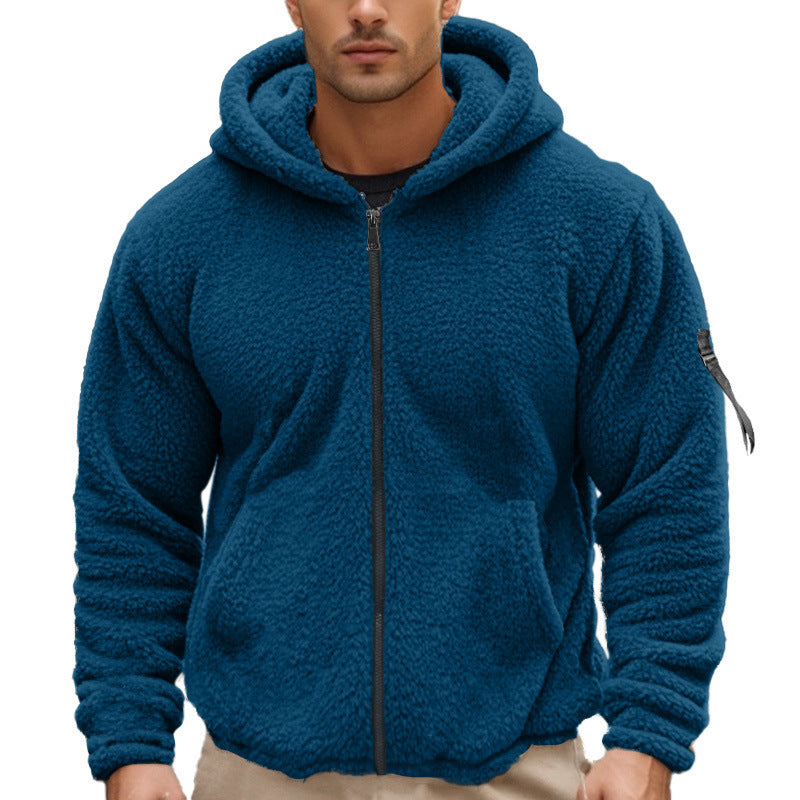 American Men's Double-sided Bejirog Loose Hooded Zipper Jacket