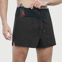 Men's Double-layer Fitness Woven High Waist Track Shorts