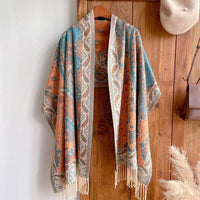 Ethnic Style Travel Wear Shawl Warm Cloak
