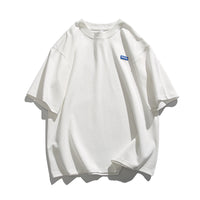 Versatile Men's Loose Embroidered Short Sleeves