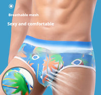 Men's Briefs Printed Breathable Mesh Digital Printing