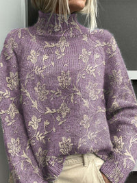 Women's Simple Printed Casual Coat Cardigan Sweater
