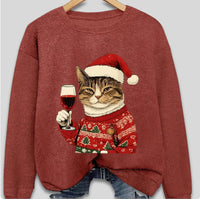 Womens Crew-Neck Pullover Faux-Knit Sweater
