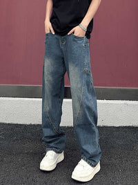 American High Street Machete Jeans Men's Spring And Autumn Ruoshuai